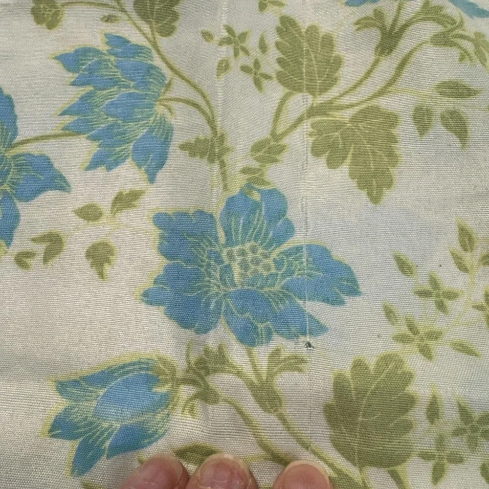 VTG Lot Twin Sheet 2 Set Flat Fitted Pillowcase Flower Power Groovy Florals Blue